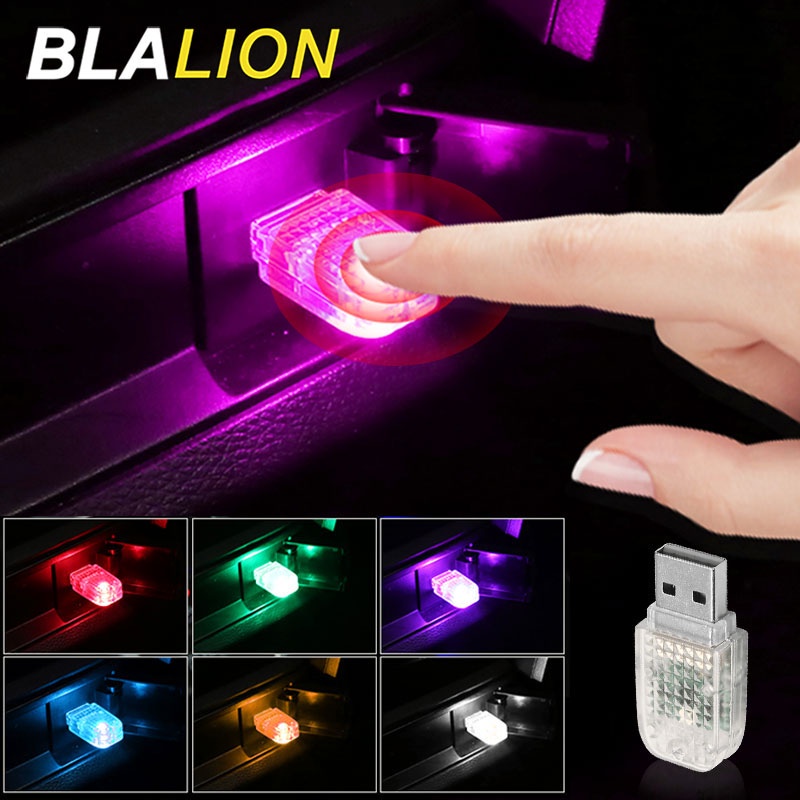 Đèn LED BLALION USB mini chiếu sáng cảm ứng điều khiển bằng giọng nói dành cho trang trí bên trong xe hơi