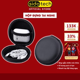 Hộp đựng tai nghe Sidotech / Thẻ nhớ / Dây cáp sạc / USB / Chìa khóa / Vé xe / Có túi lưới khóa kéo chống nước chống bụi
