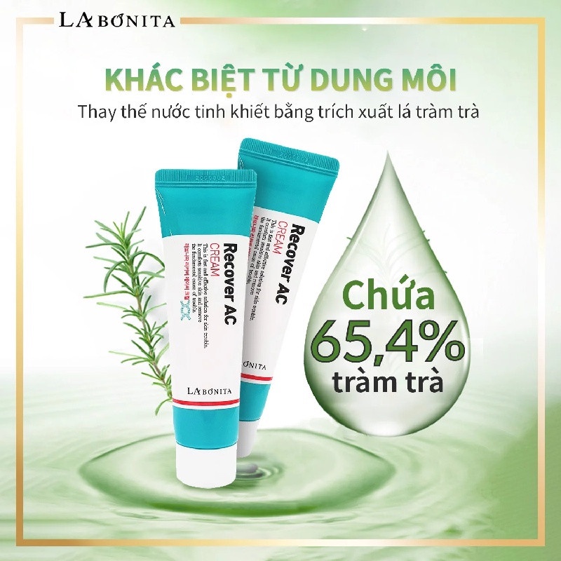 Kem dưỡng giảm mụn, phục hồi da La Bonita Recover AC Cream 50ml