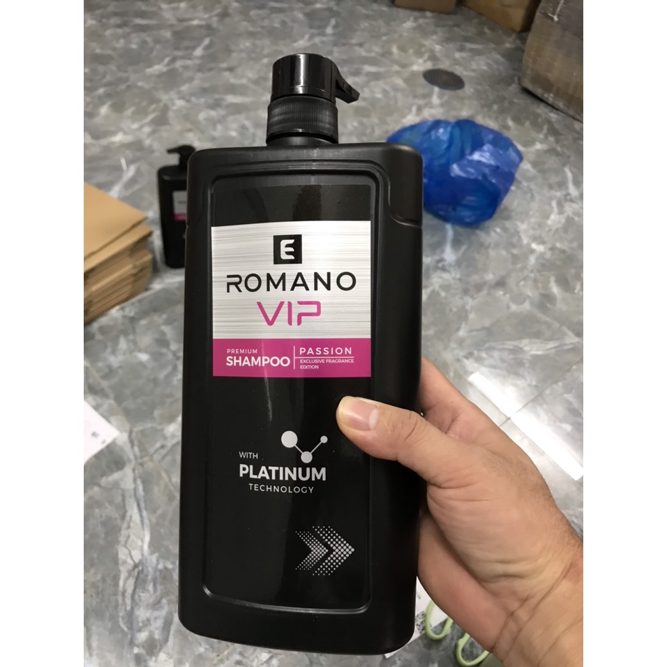 [Mẫu Mới] Dầu Gội Đầu Nam ROMANO Vip 1200ML Cao Cấp , Hương Nước Hoa Nam Tính Lịch Lãm , Sạch Sâu , Làm Mát Da Đầu