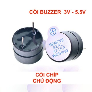 Còi chíp buzzer - active - chủ động - 3v - 5.5v - lk0505