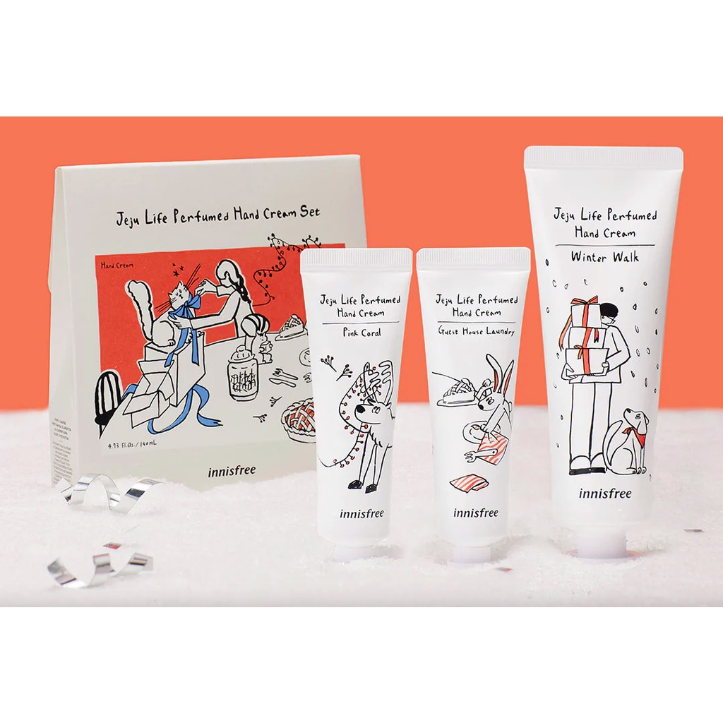 Sét 4 kem dưỡng tay Innisfree Thankyou và happybirthday