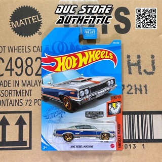 Ducstore.vn xe mô hình gtd29 hot wheels amc rebel machine - walmart exclusive - zamac