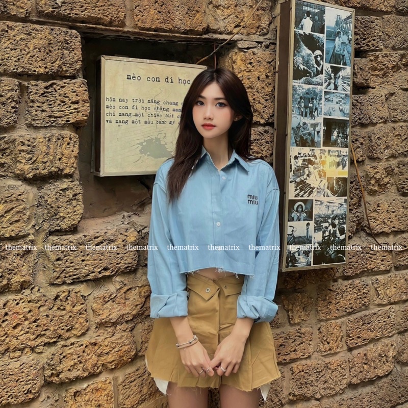 Áo sơmi cao cấp miumiu ver 2
