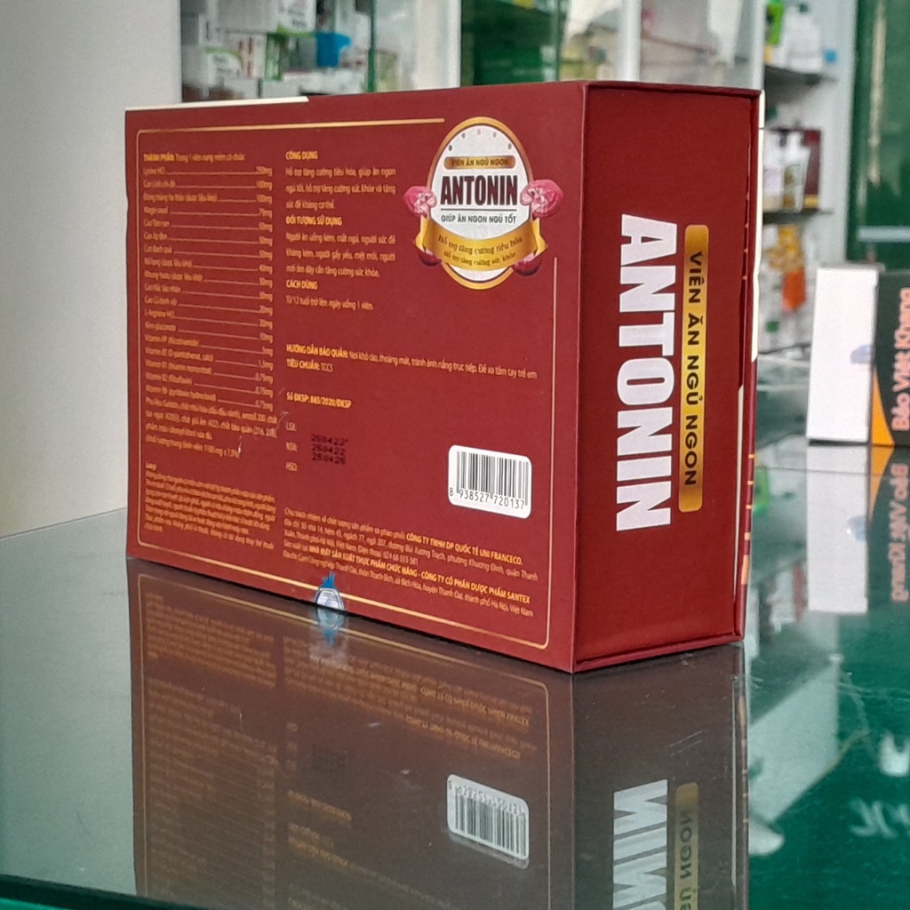 Viên Ăn Ngủ Ngon Antonin, hỗ trợ giúp ăn ngon ngủ tốt (Hộp 2 lọ x 30 viên)