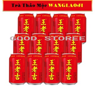 Trà thảo mộc wanglaoji, Nước Sâm, Trà Lon Đỏ Trung Quốc, Thanh Nhiệt, Hàng Nội Địa