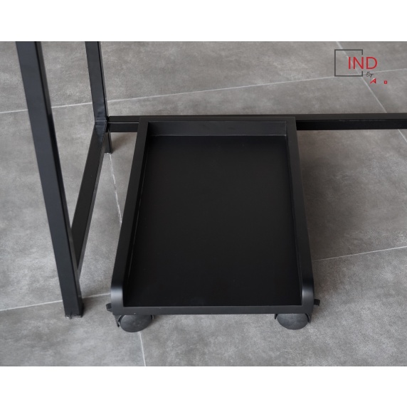 Kệ để CPU, Kệ để Case máy tính Gỗ MDF di động gắn bánh xe chốt hãm