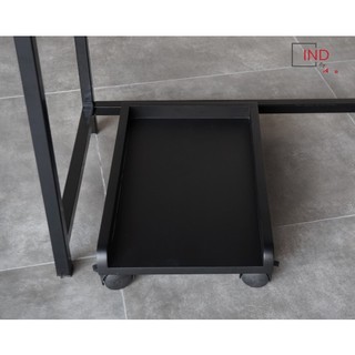 Kệ để cpu, kệ để case máy tính gỗ mdf di động gắn bánh xe chốt hãm