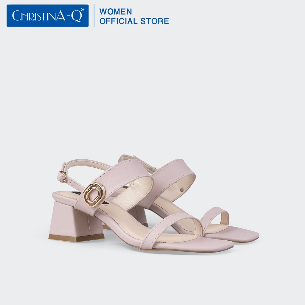 Giày Sandals Nữ Gót Trụ ChristinA-Q XDN295