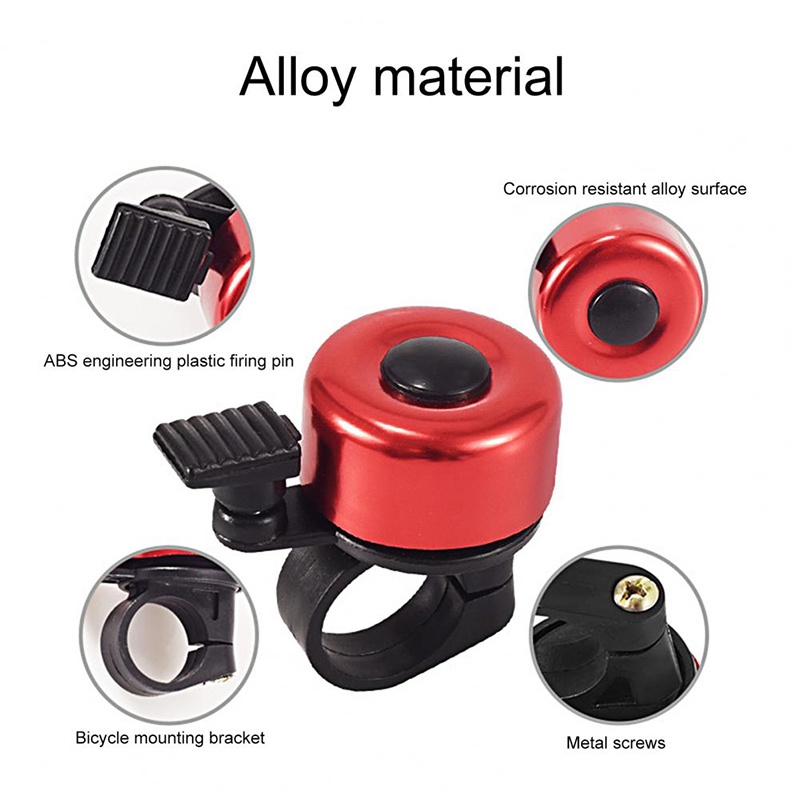 Còi chuông xe đạp, Chuông gắn tay lái xe đạp,Chuông xe đạp kim loại kêu vang to gắn mọi loại xe-nhiều màu siêu bền.