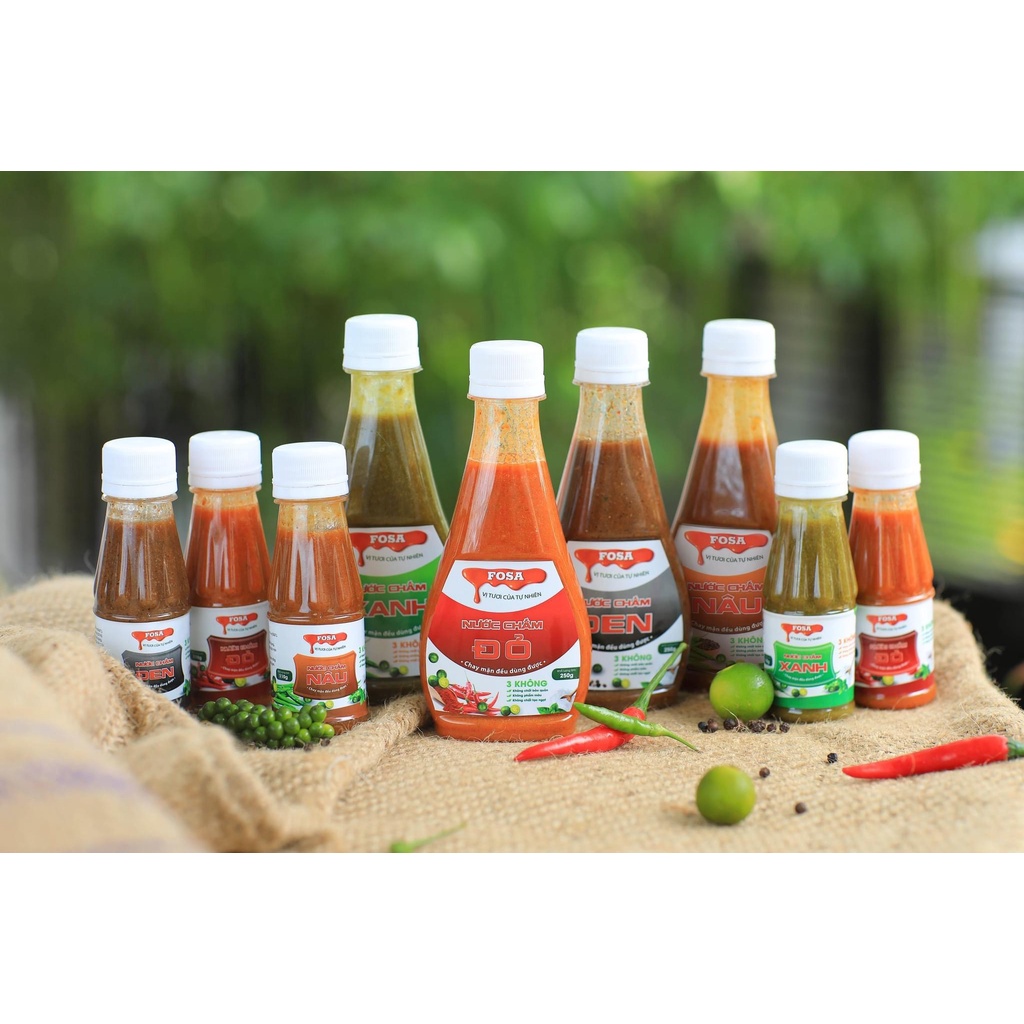 Nước chấm Fosa, muối ớt tắc tươi ngon cho hải sản, bbq, chay mặn đều dùng được