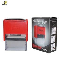 Khắc dấu Cty / Cửa hàng 3 đến 4 dòng Tdstamp T-414 kích thước 22mm x 58 mm
