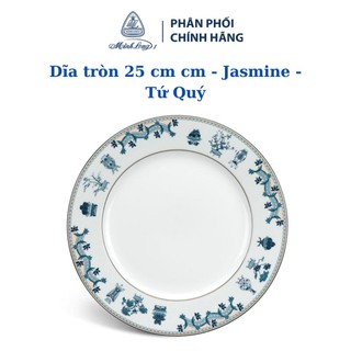 Dĩa tròn 25cm jasmine tứ quý - gốm sứ cao cấp minh long 1