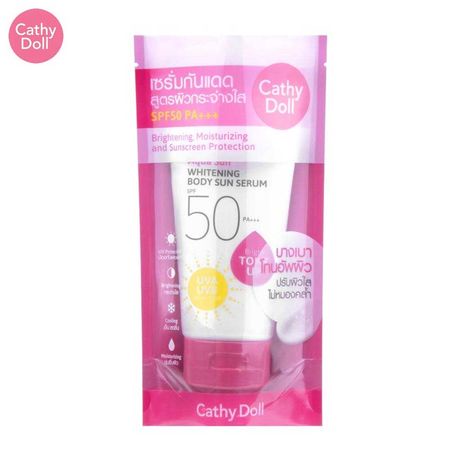 Mẫu Mới Kem Chống Nắng Body Cathy Doll Whitening Sunscreen SFP 50 PA+++ Thái Lan 138ml