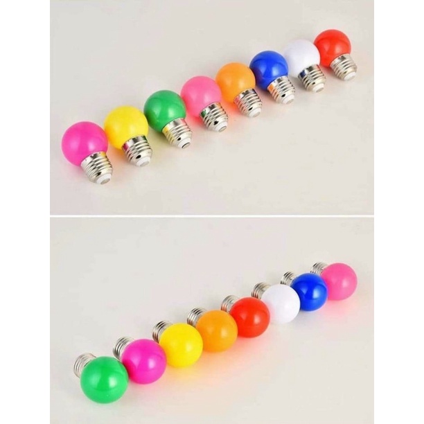 Bóng Đèn Led 1W Nhiều Màu, Bóng Chanh Led Đui E27,Chống Nước Ngoài Trời,Sân Vườn | BigBuy360 - bigbuy360.vn