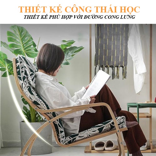 Ghế Poang Bập Bênh Thư Giãn Kèm Đôn, Ghế Tựa Đọc Sách Mẫu Mới Nhiều Màu Lựa Chọn | BigBuy360 - bigbuy360.vn