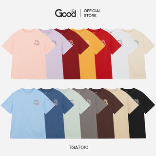 Áo Phông THE GOOD Hình Trơn Basic In Chữ, Áo Thun 15 Màu Chất Liệu Cotton Dễ Phối Đồ