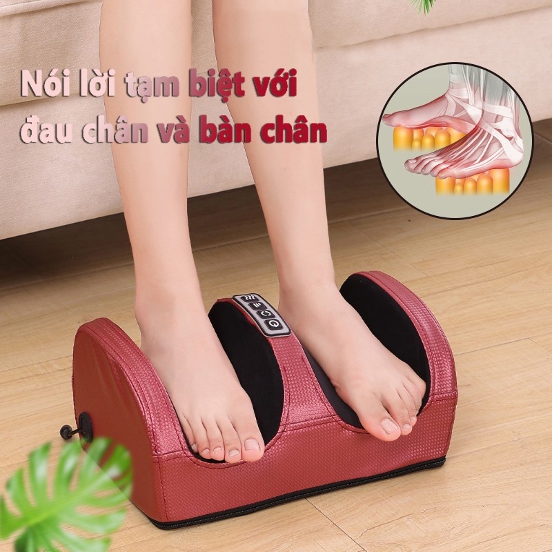 Máy massage chân, máy mát xa chân 16 bi trị liệu bấm huyệt bàn chân và bắp chân an toàn và hiệu quả, dùng cho gia đình