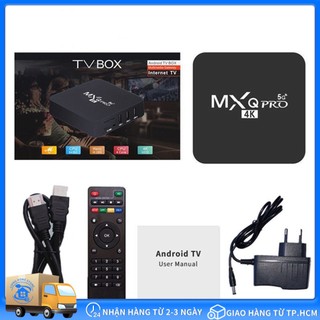 Tv box android mxq pro 4k 5g, 1gb + 8gb máy phát đa phương tiện 4 nhân 4k hd 3d
