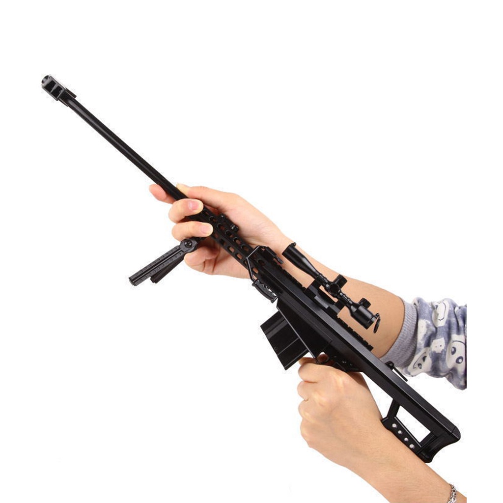 Mô hình lắp ráp PUBG CF Barrett M82A1  50cm full kim loại và phụ kiện