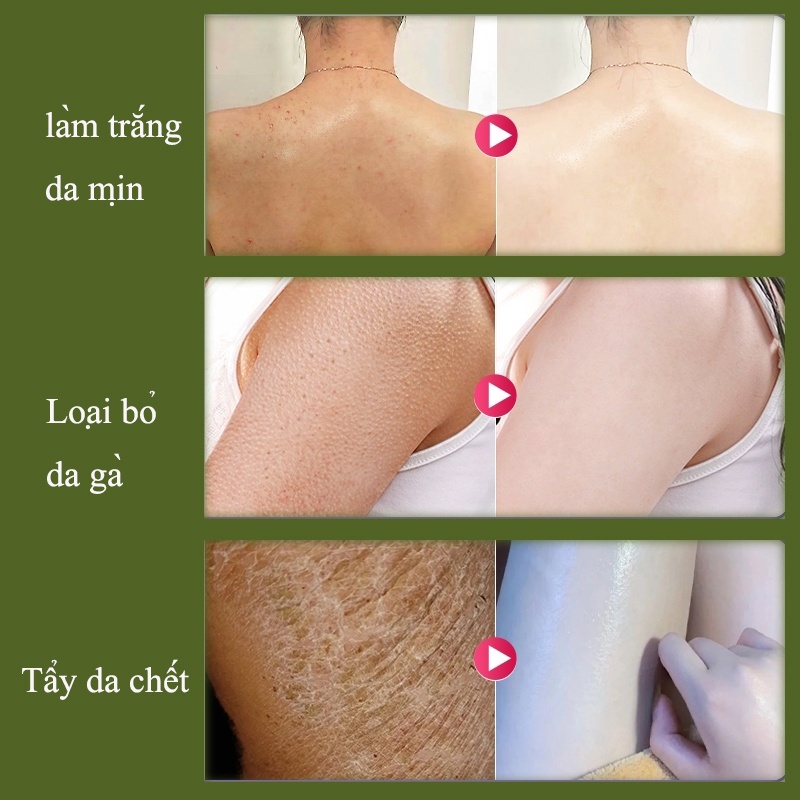 Tẩy tế bào chết body toàn thân tắm trắng toàn thân kem body trắng làm trắng dưỡng thu nhỏ lỗ chân lông