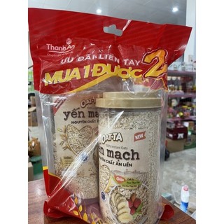 Yến mạch nguyên chất ăn liền  hộp 800g tặng gói 300g