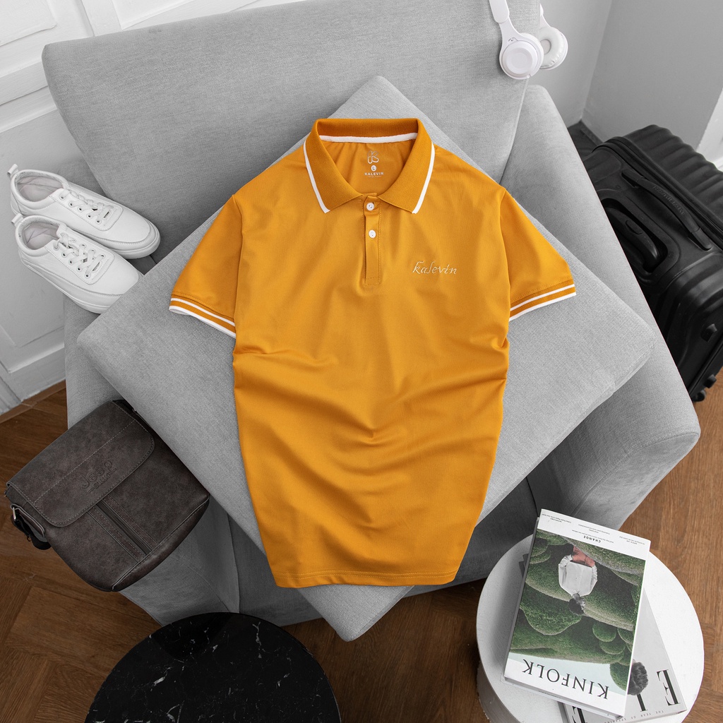 Áo polo nam áo thun polo nam có cổ cao cấp chính hãng chuẩn from tay ngăn
