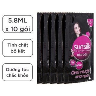 Dây gội Sunsilk đen vàng 10 gói