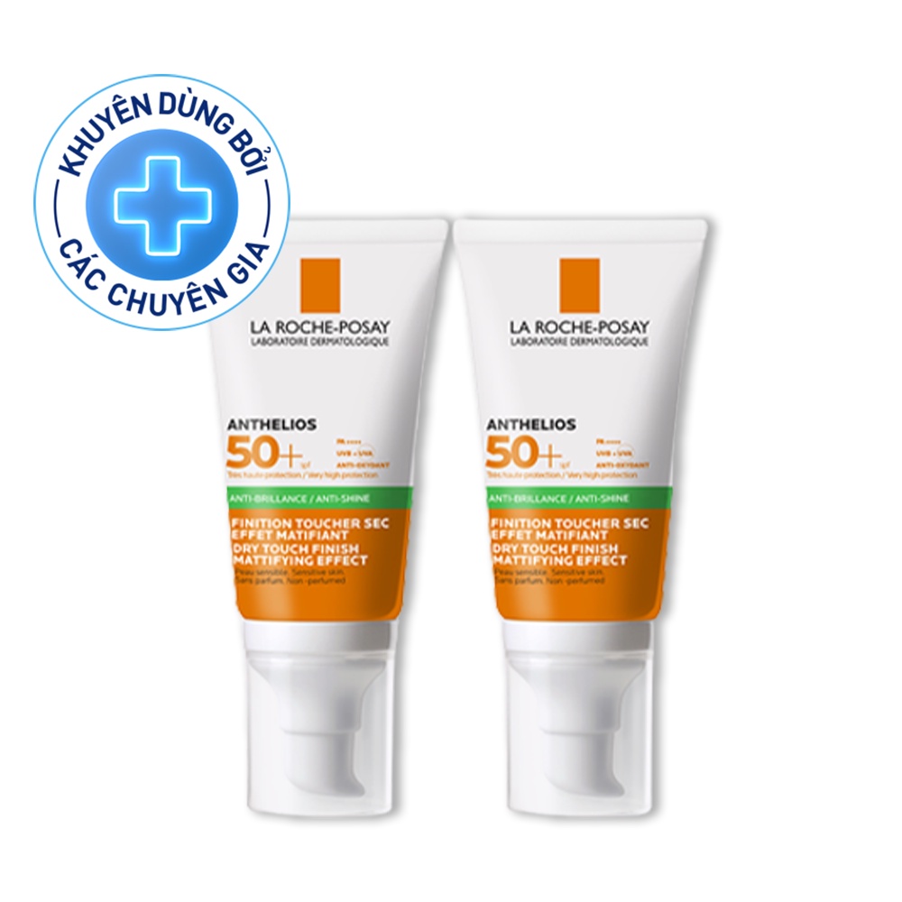 Bộ đôi kem chống nắng kiềm soát bóng nhờn La Roche-Posay Anthelios UV Mune 400 OIl Control Gel Cream 50ml