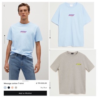 Áo thun Nam Mango auth vợt sale