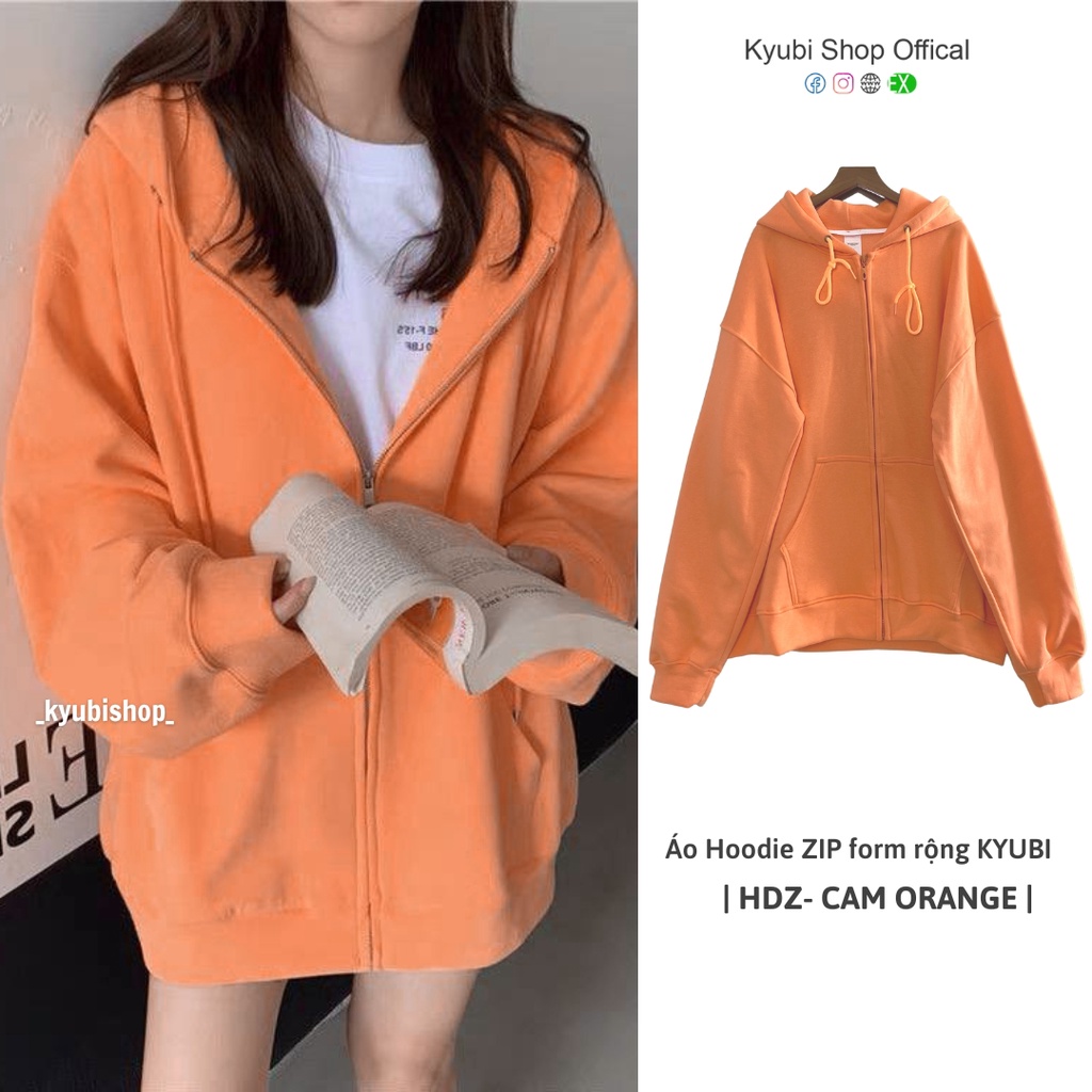 Áo khoác hoodie zip form rộng Fullcolor unisex chất nỉ cotton Quảng Châu Cao Cấp (Nhiều Mẫu, Có bigsize) - KYUBI