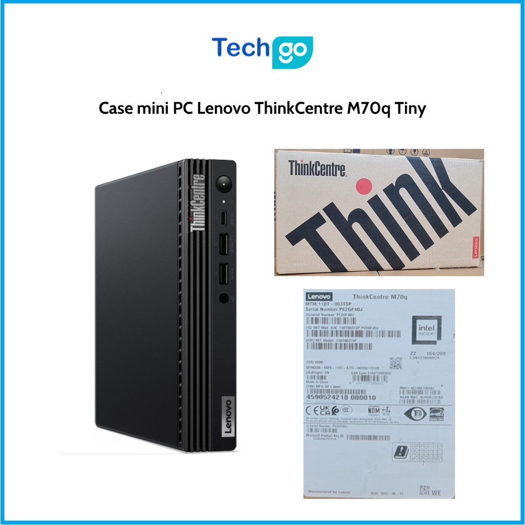 Case mini PC Lenovo ThinkCentre M70q Tiny i5 10400T 8Gb SSD 256Gb Wifi Bluetooth keymouse hàng mới nguyên hộp - TECHGO | BigBuy360 - bigbuy360.vn