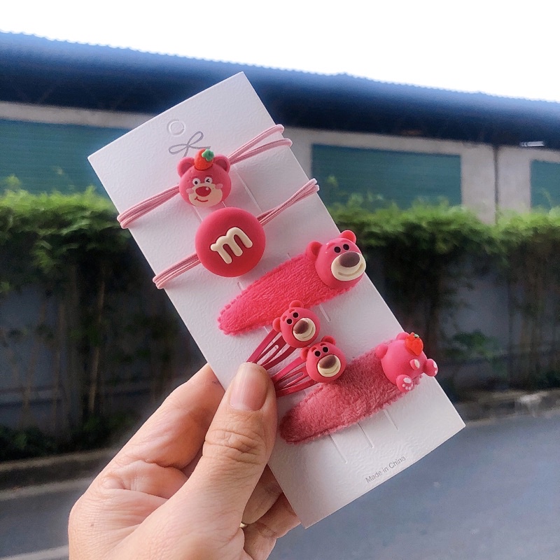 🌻QUÀ TẶNG🌻SET 4 MÓN GẤU DÂU LOTSO
