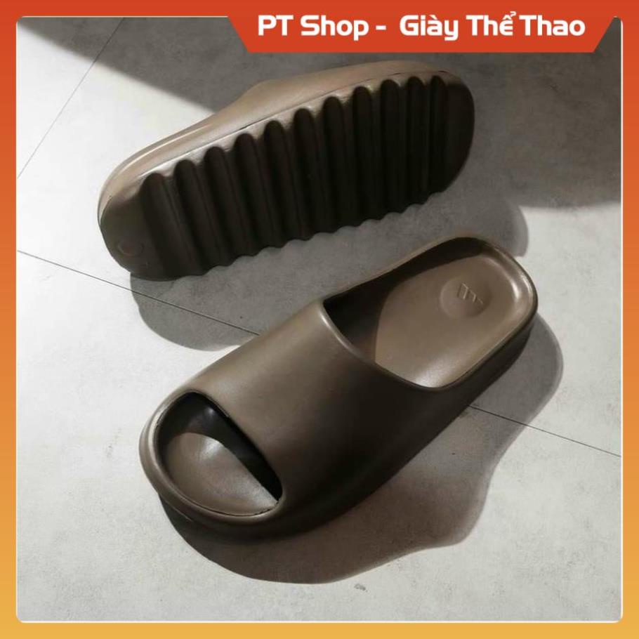 Dép bánh mỳ EZI unisex quai ngang màu trơn sang xịn , Dép YiZy Slide đi học đi chơi nhẹ êm trông trơn trượt Hot PT Shop