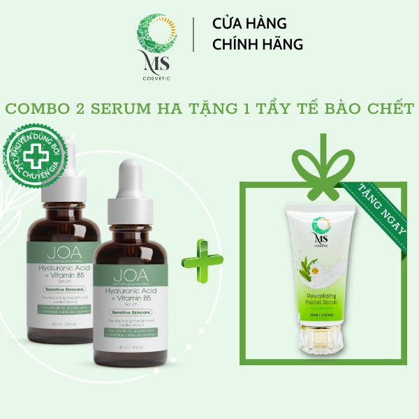 Mua 2 Serum Phục Hồi Da Chống Lão Hoá JOA GREEN 30ml (Tặng 1 Tẩy Tế Bào Chết MS ) - Mỹ Phẩm MS COSMETIC