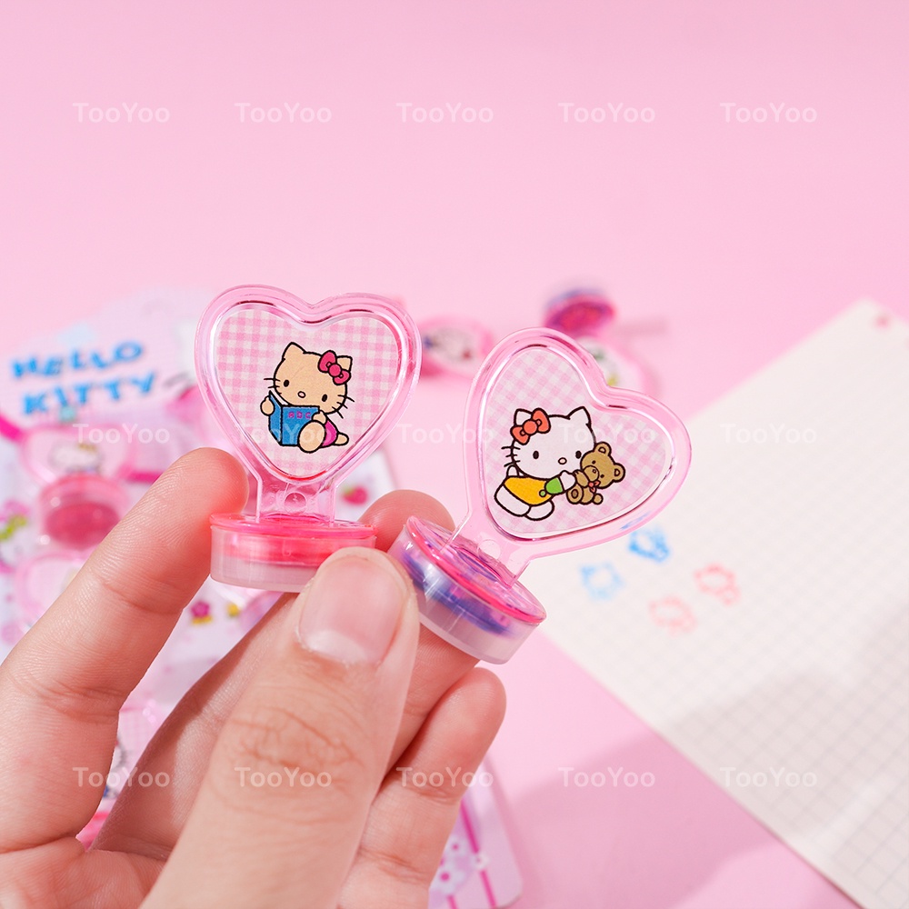 Set 6 con dấu Hello Kitty dễ thương cute TooYoo BK00286