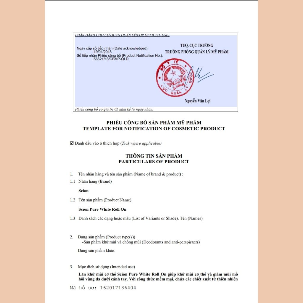 Combo 2 lăn khử mùi Scion Brightening Roll On 75ml – Beauty Lover