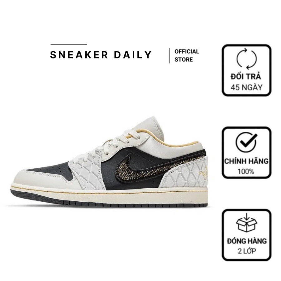 Giày Nike Air Jordan 1 Low ‘Beaded Swoosh’ DV1762-001