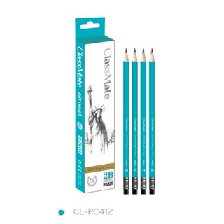 Hộp 12 bút chì có tẩy 2b