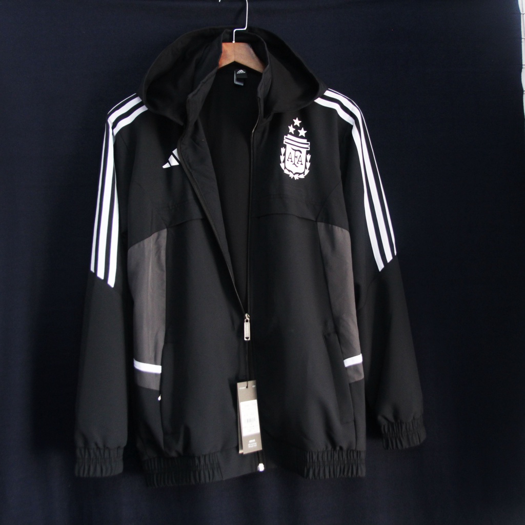 ÁO KHOÁC ARGENTINA TRẮNG - ĐEN MẪU MỚI NHẤT 2023/2024