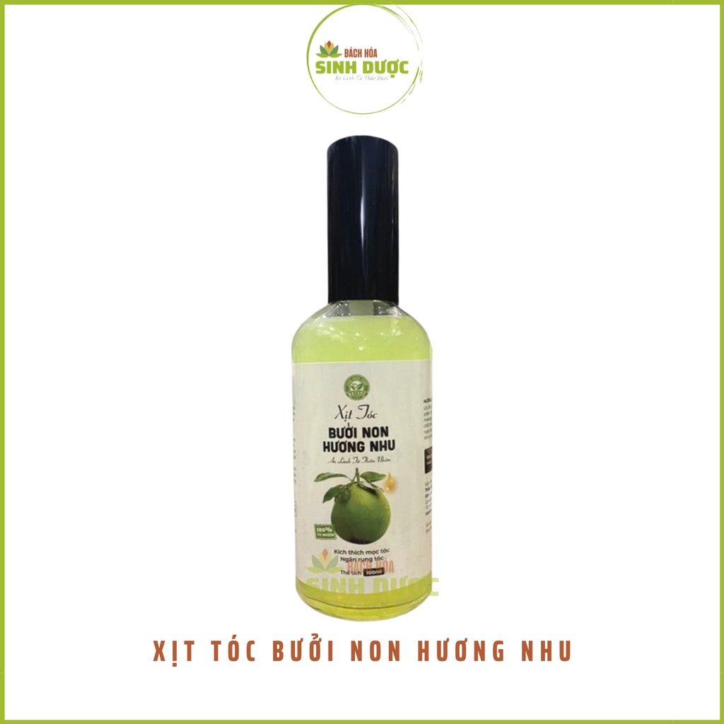 Xịt tóc bưởi non hương nhu, xịt tóc tinh dầu bưởi, giúp kích thích mọc tóc, làm dày tóc 100ml