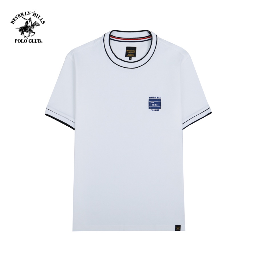 Beverly Hills Polo Club - Áo thun Ngắn tay Nam Regular Fit WT WHITE- BHPC TSMRSS23TL067