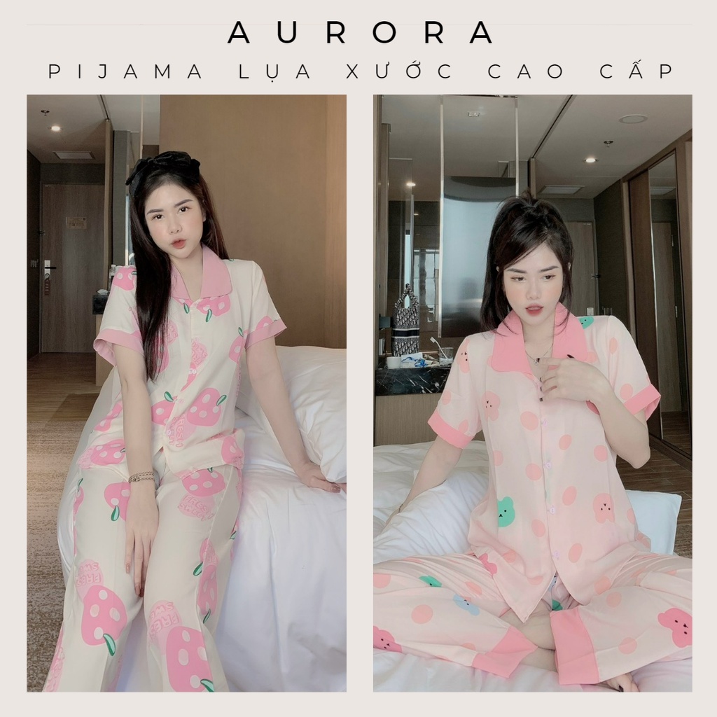 Bộ Đồ Mặc Nhà ️Đồ Ngủ Pijama Mango Cổ Sen