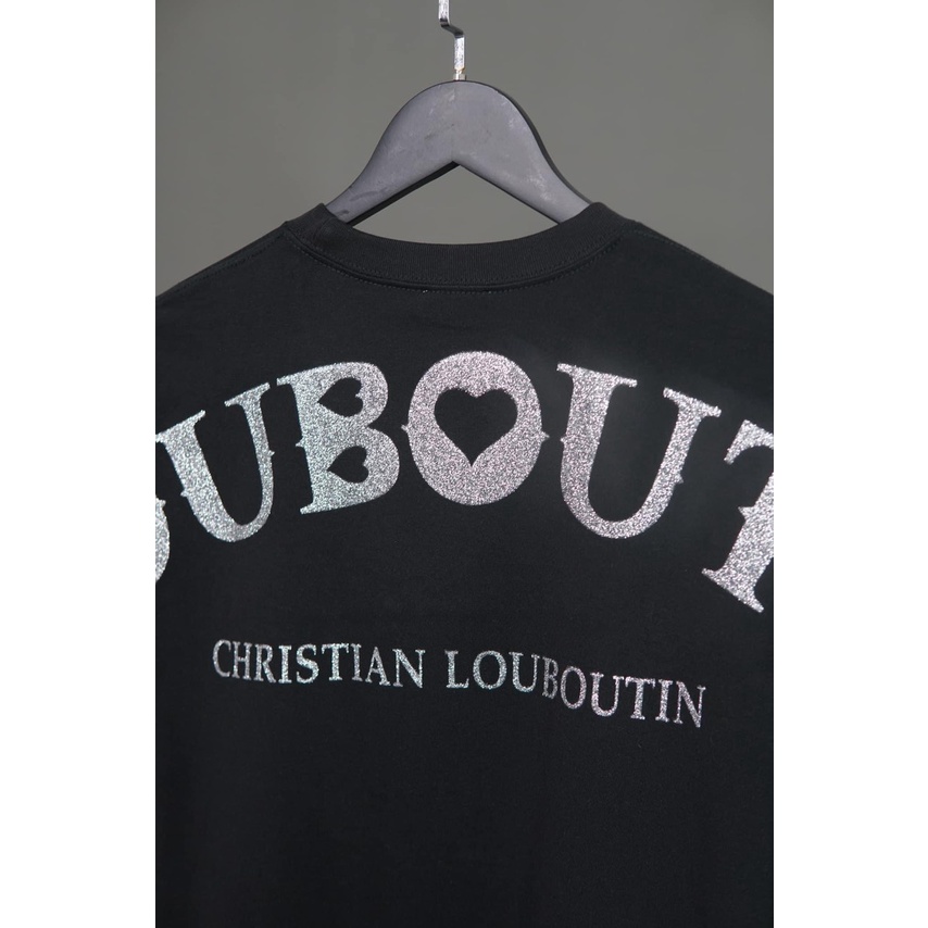 Áo Thun ,Phông Louboutin In Nhủ Kim Tuyến Siêu Cấp Vải Cotton100% Chuẩn Chi tiết Hãng