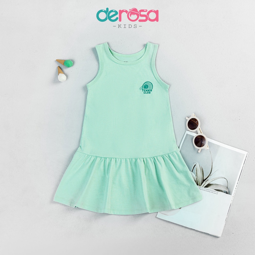 Váy xinh cho bé gái DEROSA KIDS đầm bé gái chất liệu Cottone từ 2 đến 6 tuổi ZSK23-084V