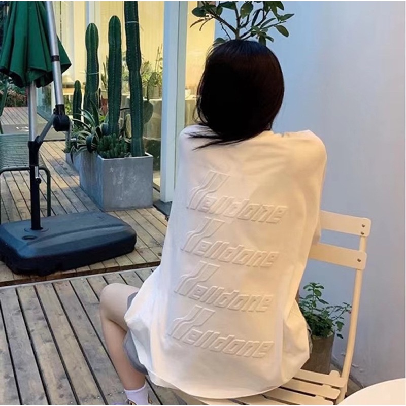 Áo phông trơn WE11DONE 4 màu dập chữ nổi