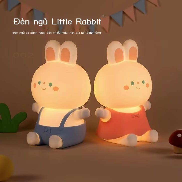 Đèn Ngủ Hình Thỏ Cho Bé Dễ Thương Năm Con Thỏ Con Thỏ Nhỏ Quà Tặng Sinh Nhật Phòng Ngủ Đầu Giường Ánh Sá