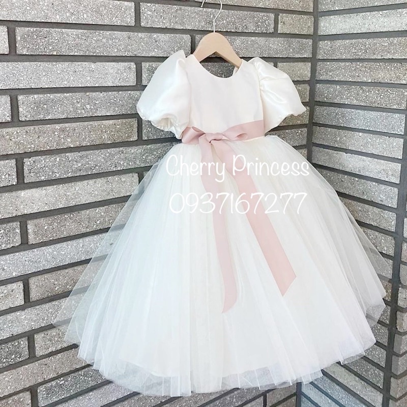 ✨ 𝐖𝐡𝐢𝐭𝐞 𝐃𝐫𝐞𝐬𝐬 -Đầm công chúa Váy công chúa bé gái thiết kế dáng dài 1-10 tuổi