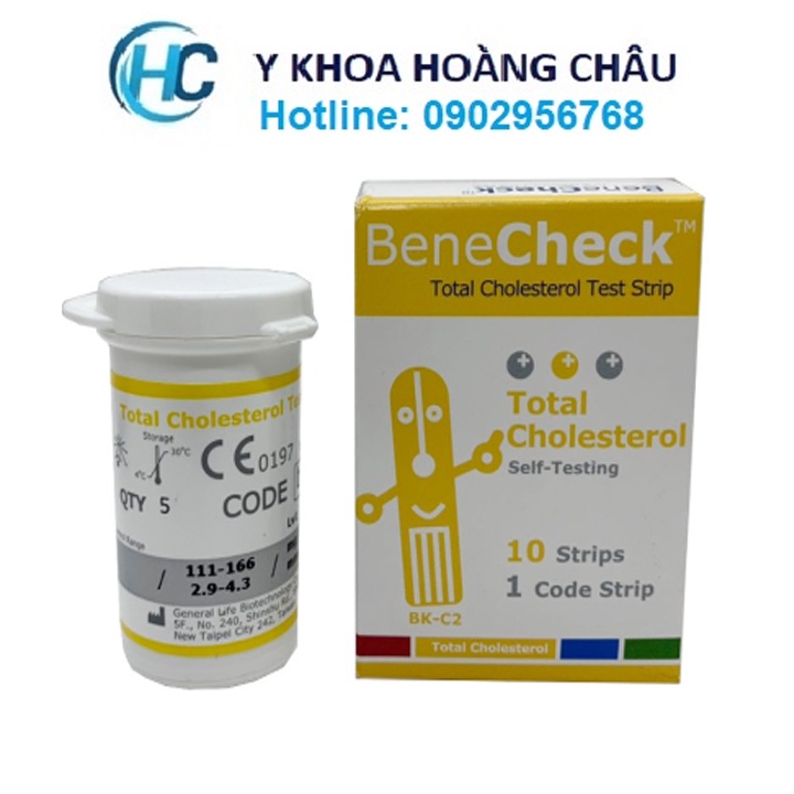 Que thử Cholesterol Benecheck 3 in 1