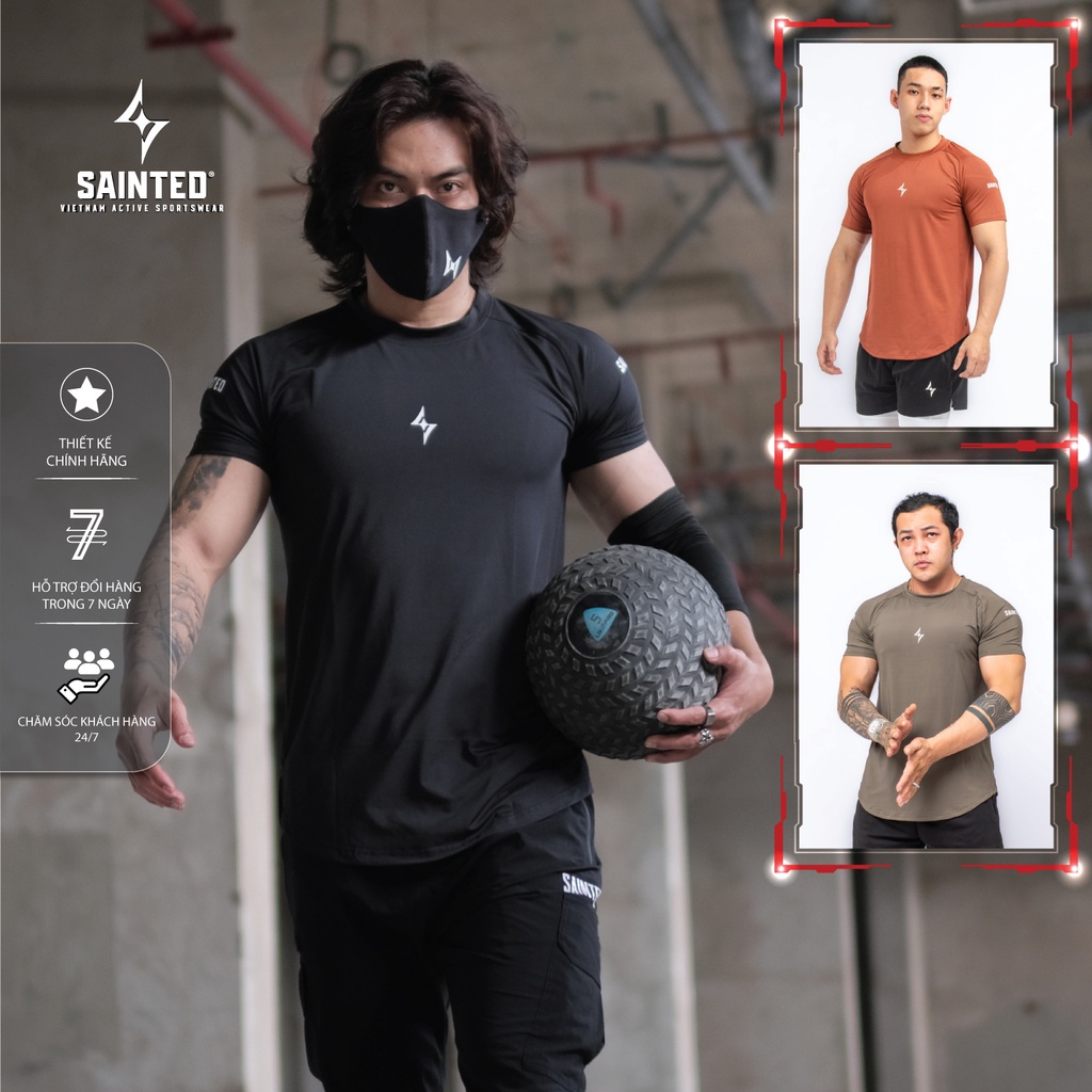 Áo thể thao tập gym form fit hiện đại Core Training Tee chất liệu co dãn cao cấp | SAINTED